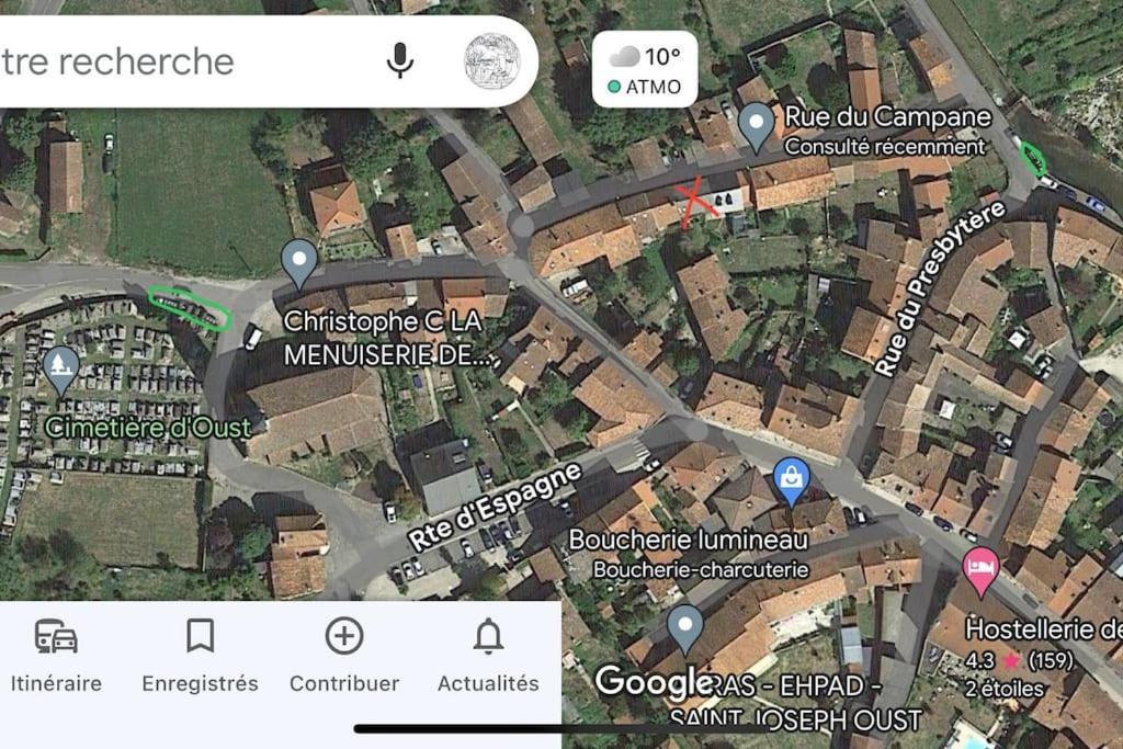 La Petite Ourse Maison De Village A Oust Exterior foto